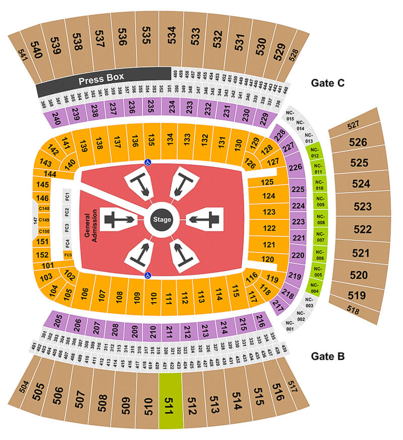 Acrisure Stadium Seating Map