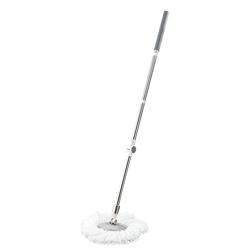 MH02 NBR comfortable stainless steel spin mop handle