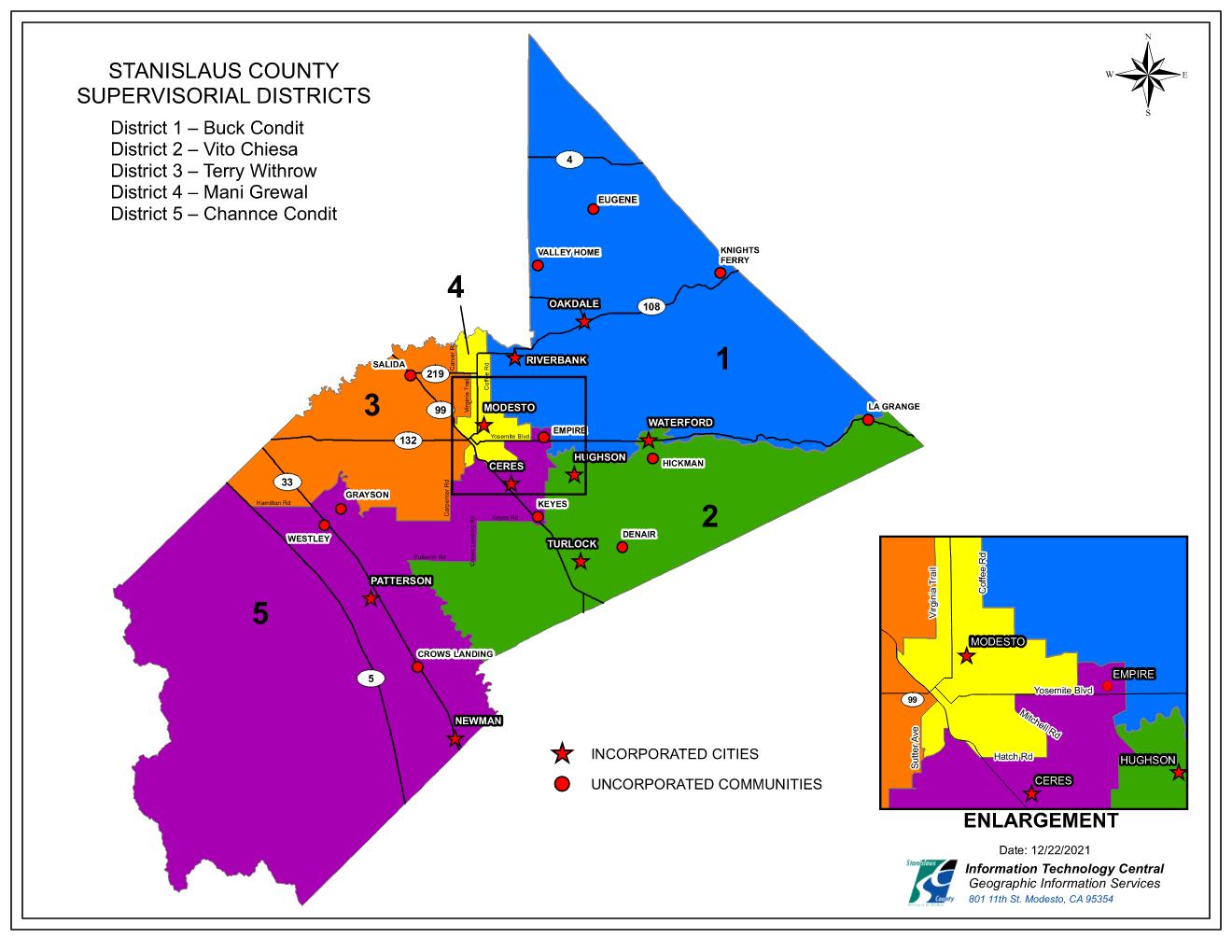 Stanislaus County Zip Code Map - United States Map