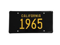 1965 Mustang California License Plate