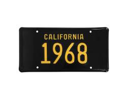 1968 Mustang California License Plate