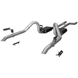 67-70 Mustang Flowmaster Crossmember Back Exhaust System, w/ Turn Downs