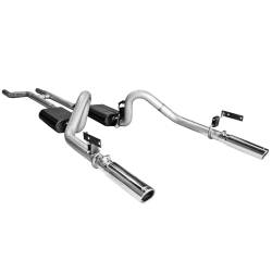 67-70 Mustang Flowmaster Crossmember Back Stainless Exhaust System w/ Polished Tips