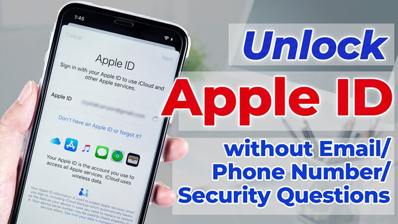 unlock apple id without phone number