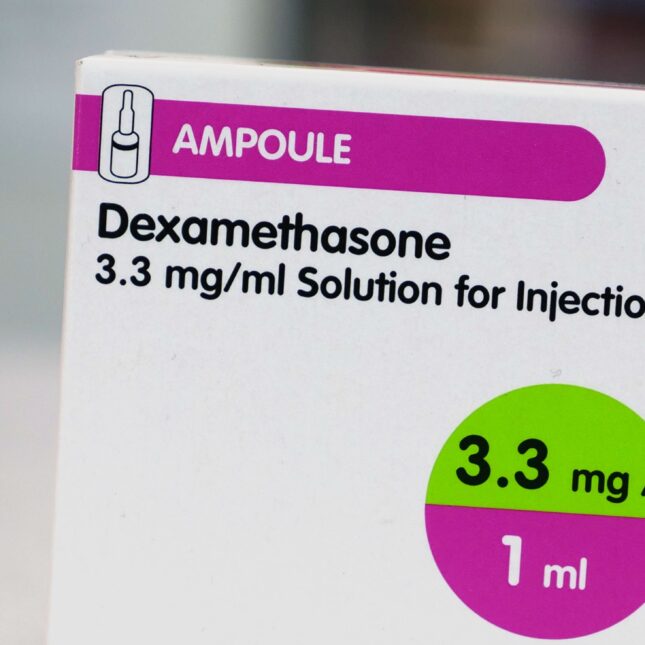 A box of dexamethasone