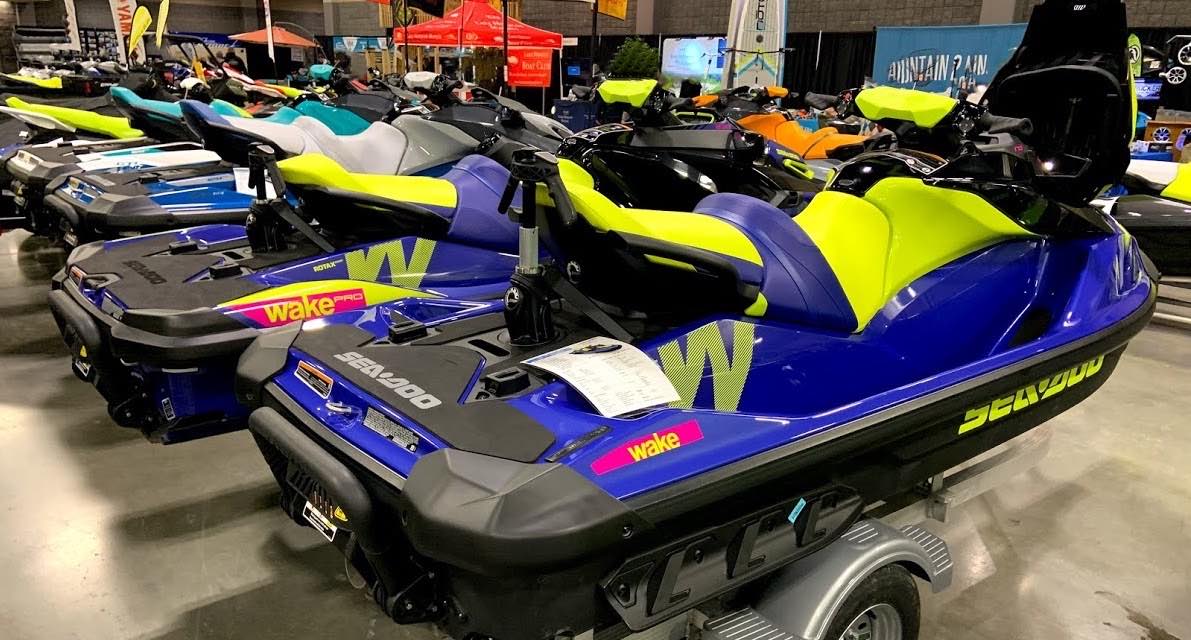 Sea-Doo Wake in line up at dealership