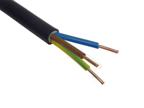 3 Core 2.5mm Tuff-Wire Outdoor Cable - Sold By The Metre