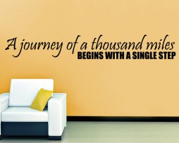 A Journey Quote Sticker