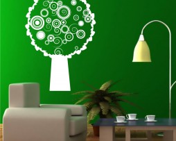 Abstract Circles Tree Sticker