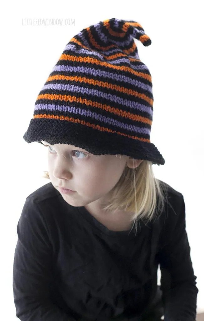 Knit Witch Hat