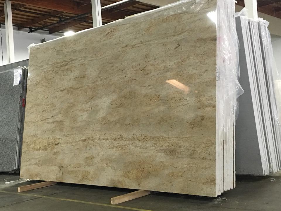 Astoria Cream Beige Polished Granite Slabs