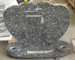 Blue Pearl Granite Headstone