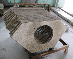 Tiger Skin Yellow Granite Vanity Tops