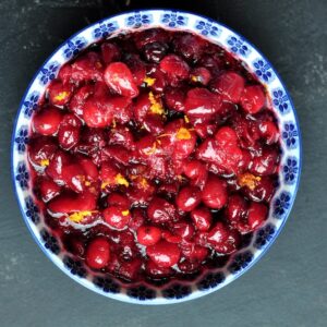 Sous vide cranberry sauce