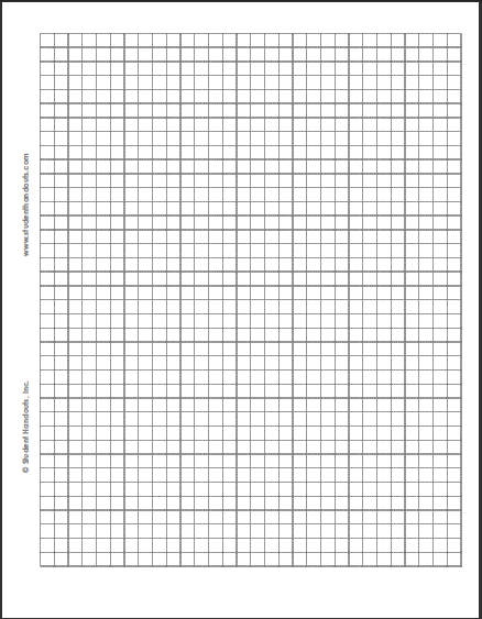 free printable 1 4 graph paper student handouts