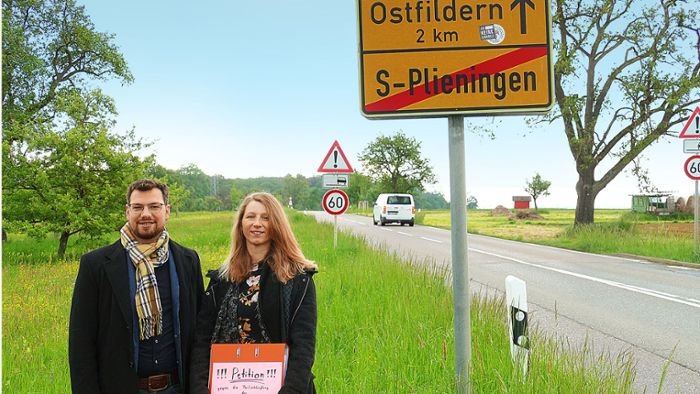 Scharnhauser Straße in Stuttgart-Plieningen: Mehr als 2200 Unterschriften gegen Straßensperrung