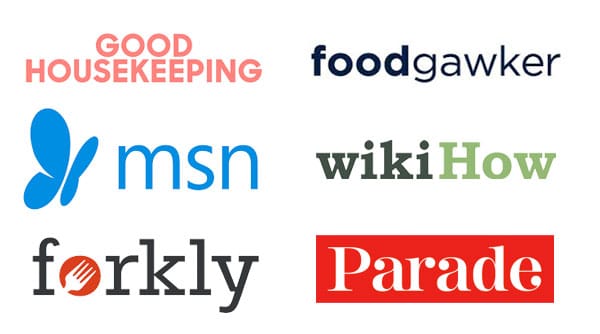 Logos of where Suburban Simplicity has been featured.