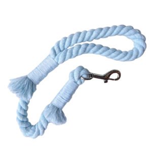 Cotton Dog Collar Soft Blue