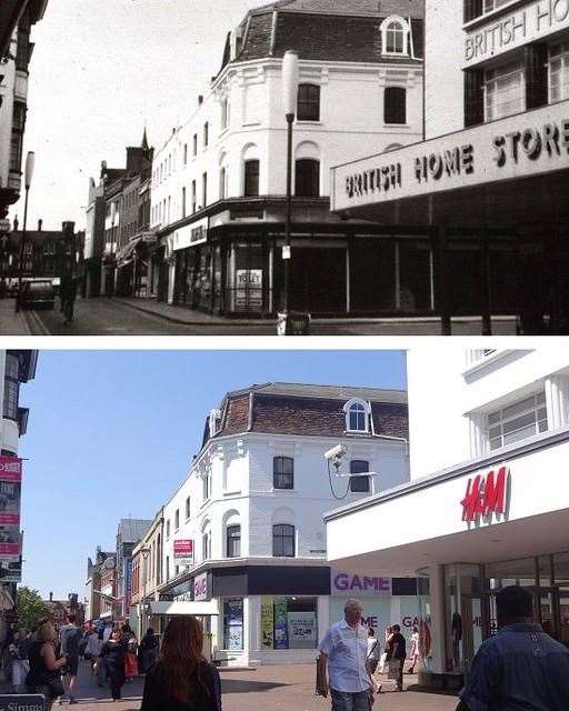 Ipswich Tavern Street in the 1960s and the present. Picture: The Ipswich Society (59562652)