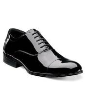   Mens Cap Toe Laceup Patent