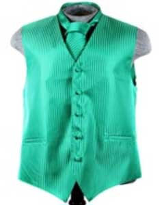  Vest Tie Set Emerald 