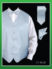  4 Piece Vest Set (Bow Tie