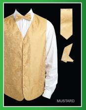  4 Piece Vest Set (Bow Tie