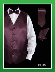  4 Piece Vest Set (Bow Tie