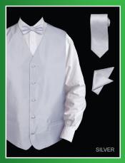  4 Piece Vest Set (Bow Tie