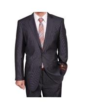  Gray Micro-Stripe ~ Pinstripe 2-button cheap