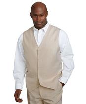 Mens2PieceLinenCausalOutfitsVest&Pants/