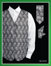  4 Piece Vest Set (Bow Tie