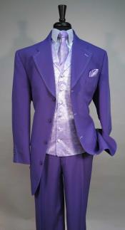  Mens Zoot Suit Four Button Single