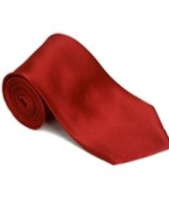  Lipstickred 100% Silk Solid Necktie With