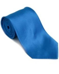  Royalblue 100% Silk Solid Necktie With