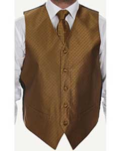  Four-piece Vest Set Rust 