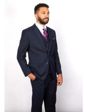   Mens 2 Button Notch Lapel