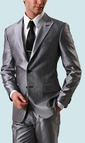  Shiny Flashy Sharkskin Silver Gray 2