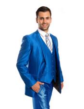   Mens Sharkskin  Metallic Silky