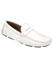   mens stylish White Casual Slip-On