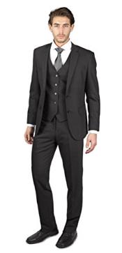  Mens 2 Button Charcoal Grey 3