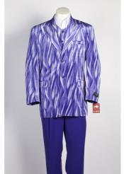   mens Purple 2 Button Single