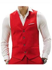 mensMatchingWaistcoatCausalSuitVests&PantsSet