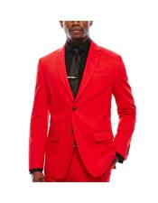 AlbertoNardonimensRedVelvetSuitJacket&Pants(Matching