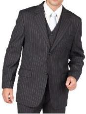   mens Charcoal Gray Pinstripe 2