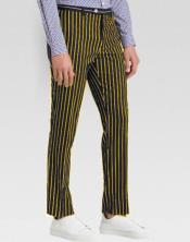   mens Slacks Black Ganagster Chalk