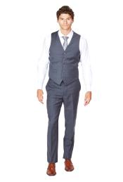  Mens Grey Vest & Tie &