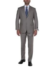 Tan~BeigePinstripe2ButtonSuitNotchLapel