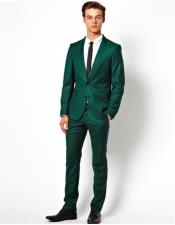 mensEmeraldGreenSkinnyFitTwoButtonSuit