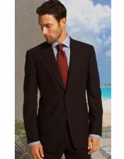  Mens Brown Notch Lapel Classic Relax